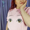 NANA K. t-shirt brodé manches courtes yeux manga femme shojo