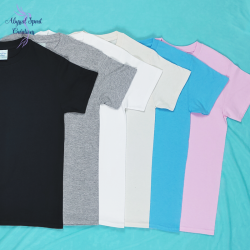 SAKURA ROSE PALE t-shirt brodé à manches courtes - Collection FLOWERYLAND