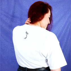 DAISY PASTEL t-shirt brodé à manches courtes kawaii marguerites blanches couleurs pastels