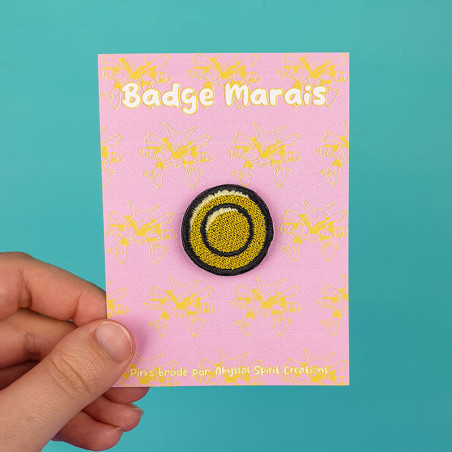 Pin's brodé - BADGE MARAIS 🧠🔮