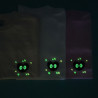 COEUR DE SUIE t-shirt brodé à manches courtes kawaii susuwatari phosphorescente