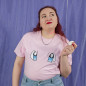 T-shirt brodé oversize - MEWMEW - unisexe à manches courtes 🔮🎀 T-shirt brodé oversize - MEWMEW - unisexe à manches courtes 🔮🎀