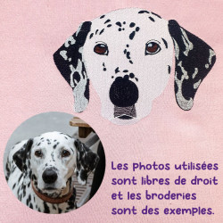 Broderie personnalisée animal de compagnie dalmatien