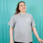 T-shirt Oversize avec Broderie Personnalisée Côté Cœur 💖👕 T-shirt Oversize avec Broderie Personnalisée Côté Cœur 💖👕