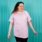 T-shirt Oversize avec Broderie Personnalisée Côté Cœur 💖👕 T-shirt Oversize avec Broderie Personnalisée Côté Cœur 💖👕