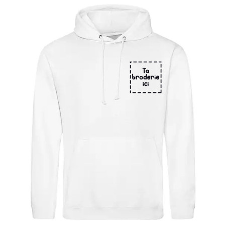 Sweatshirt à Capuche avec Broderie Personnalisée Côté Cœur 💖👕