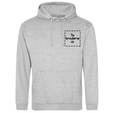 Sweatshirt à Capuche avec Broderie Personnalisée Côté Cœur 💖👕