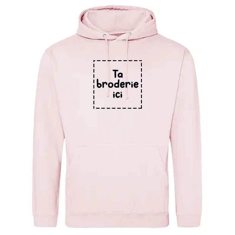 Sweatshirt à Capuche avec Grande Broderie Personnalisée 🌈🌟