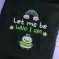Hoodie brodé - LET ME BE - Broderie pailletée ✨🌈 Hoodie brodé - LET ME BE - Broderie pailletée ✨🌈