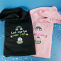 Hoodie brodé - LET ME BE - Broderie pailletée ✨🌈 Hoodie brodé - LET ME BE - Broderie pailletée ✨🌈