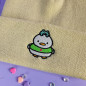 Bonnet à revers brodé - WAFFLE & PEPPER - Broderie pailletée 🦆🐸✨ Bonnet à revers brodé - WAFFLE & PEPPER - Broderie pailletée 🦆🐸✨