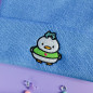 Bonnet à revers brodé - WAFFLE & PEPPER - Broderie pailletée 🦆🐸✨ Bonnet à revers brodé - WAFFLE & PEPPER - Broderie pailletée 🦆🐸✨