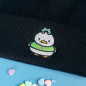 Bonnet à revers brodé - WAFFLE & PEPPER - Broderie pailletée 🦆🐸✨ Bonnet à revers brodé - WAFFLE & PEPPER - Broderie pailletée 🦆🐸✨
