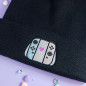 Bonnet à revers brodé - MANETTE - Broderie pailletée 🎮✨ Bonnet à revers brodé - MANETTE - Broderie pailletée 🎮✨