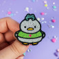 Pin's brodé - WAFFLE & PEPPER - Broderie pailletée 🦆🐸✨ Pin's brodé - WAFFLE & PEPPER - Broderie pailletée 🦆🐸✨