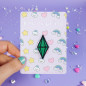 Pin's brodé - DIAMANT VERT - Broderie pailletée 💎✨ Pin's brodé - DIAMANT VERT - Broderie pailletée 💎✨