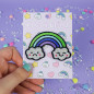 Patch brodé thermocollant - ARC EN CIEL - Broderie pailletée 🌈✨ Patch brodé thermocollant - ARC EN CIEL - Broderie pailletée 🌈✨