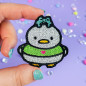 Patch brodé thermocollant - WAFFLE & PEPPER - Broderie pailletée 🦆🐸✨ Patch brodé thermocollant - WAFFLE & PEPPER - Broderie pailletée 🦆🐸✨