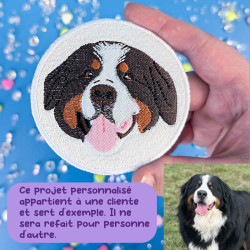 broderie personnalisable chien porte-clés animal de compagnie idée cadeau