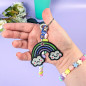 Porte-clés brodé - ARC EN CIEL - Broderie pailletée 🌈✨ Porte-clés brodé - ARC EN CIEL - Broderie pailletée 🌈✨