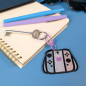 Porte-clés brodé - MANETTE - Broderie pailletée 🎮✨ Porte-clés brodé - MANETTE - Broderie pailletée 🎮✨