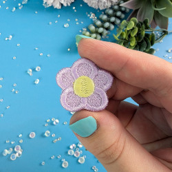 Mini patch thermocollant fleur lavande