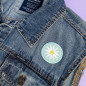 Patch brodé thermocollant - DAISY PASTEL MINT 🌼🧊