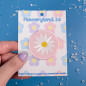 Patch brodé thermocollant - DAISY PASTEL ROSE 🌼💗
