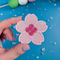 patch japon fleur de cerisier rose