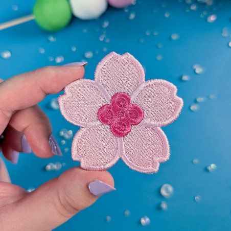 patch japon fleur de cerisier rose