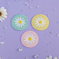 Trio patchs brodés thermocollants - DAISY PASTEL - A prix réduit 🌼💛🧊💗