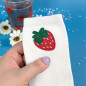 Chaussettes brodées blanches - FRAISE - Taille unique (39/41) 🍓 Chaussettes brodées blanches - FRAISE - Taille unique (39/41) 🍓