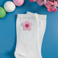 Chaussettes brodées blanches - SAKURA - Taille unique (39/41) 🌸 Chaussettes brodées blanches - SAKURA - Taille unique (39/41) 🌸