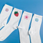 Chaussettes brodées blanches - SAKURA - Taille unique (39/41) 🌸 Chaussettes brodées blanches - SAKURA - Taille unique (39/41) 🌸