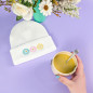 Bonnet à revers brodé - DAISY PASTELS 🌼💛🧊💗