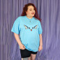 T-shirt brodé oversize - AQUA - unisexe à manches courtes 🌊🐾 T-shirt brodé oversize - AQUA - unisexe à manches courtes 🌊🐾