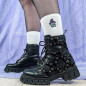 Chaussettes brodées blanches - PEPPER SORCIERE - Broderie pailletée 🧙‍♀️