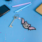 Porte-clés brodé - CHAUVE SOURIS 🦇 Porte-clés brodé - CHAUVE SOURIS 🦇
