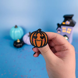 Pin's citrouille kawaii pour Halloween