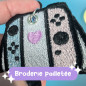 Patch brodé thermocollant - MANETTE - Broderie pailletée 🎮✨ Patch brodé thermocollant - MANETTE - Broderie pailletée 🎮✨