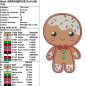 Motif de broderie machine à télécharger – Mr pain d'épice kawaii Noël 🎄🍪 Motif de broderie machine à télécharger – Mr pain d'épice kawaii Noël 🎄🍪
