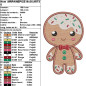 Motif de broderie machine à télécharger – Mr pain d'épice kawaii Noël 🎄🍪 Motif de broderie machine à télécharger – Mr pain d'épice kawaii Noël 🎄🍪