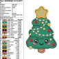 Motif de broderie machine à télécharger – Sapin de Noël Kawaii 🎄✨ Motif de broderie machine à télécharger – Sapin de Noël Kawaii 🎄✨