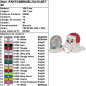 Motif de broderie machine à télécharger – Fantôme Kawaii de Noël 🎅👻✨