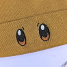 Bonnet à revers brodé Evoli Pokemon couleur caramel