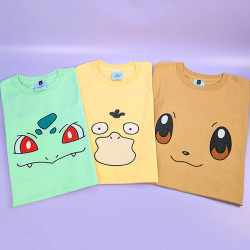 T-shirt Pokemon Psykokwak jaune pastel unisexe coton