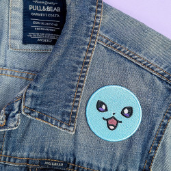 Patch Pokemon Aquali yeux bleu ciel thermocollant