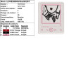 Motif broderie kawaii Love Song lecteur musique et couple amoureux