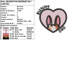 Téléchargez broderie Bunny Dad lapin tacheté parfait pour accessoires personnalisés