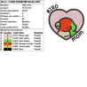 Motif broderie kawaii Bird Mom conure tête rouge pour créations originales